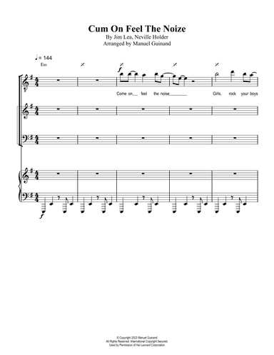Cum On Feel The Noize (arr. Manuel Guinand)