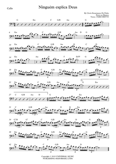 Ninguem Explica Deus (arr. Fabio Britto)
