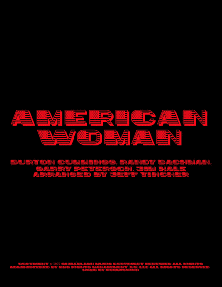 American Woman (arr. Jeff Tincher)