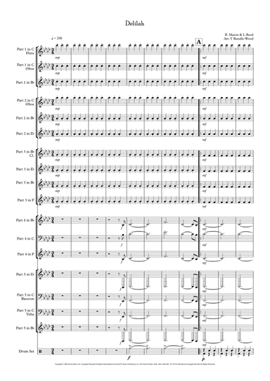 Delilah (arr. Tom Rundle-Wood)