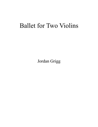 Ballet for Two Violins