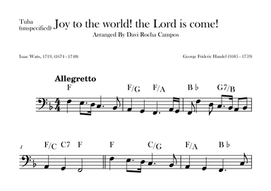Joy to the world! the Lord is come! (arr. Davi Rocha Campos)