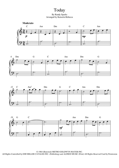 Today (arr. Kaiserin Rebecca)