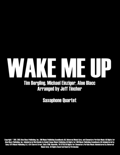 Wake Me Up (arr. Jeff Tincher)