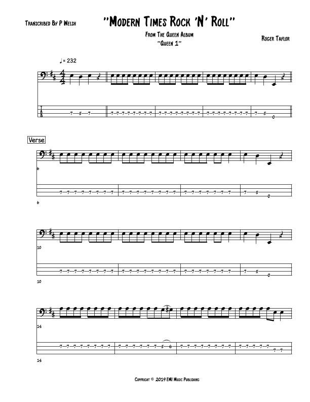 Modern Times Rock 'n' Roll (arr. P Welsh)