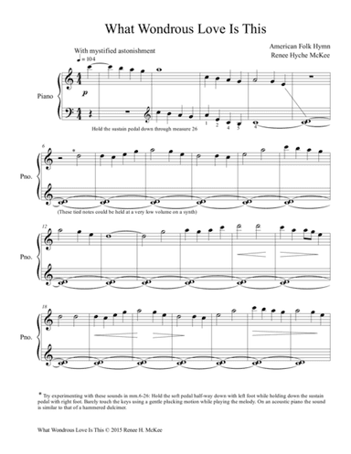 What Wondrous Love Is This (arr. Renee Hyche McKee)