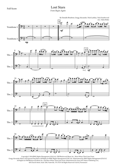 Lost Stars (arr. Fabio Britto)