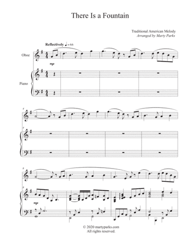 There Is a Fountain (Oboe-Piano) (arr. Marty Parks)