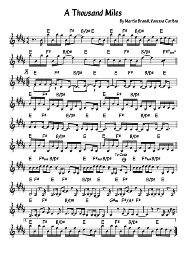 Thousand Miles (arr. minonin)