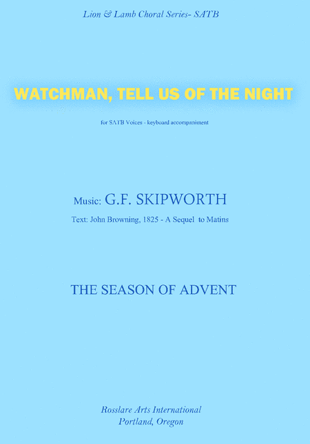 Watchman Tell Us of the Night