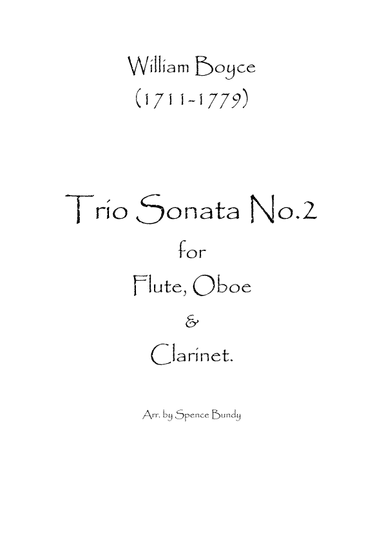 Trio Sonata No.2 (arr. Spence Bundy)