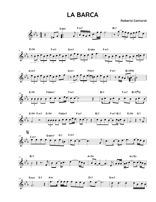 La Barca (arr. Fake book Guy)