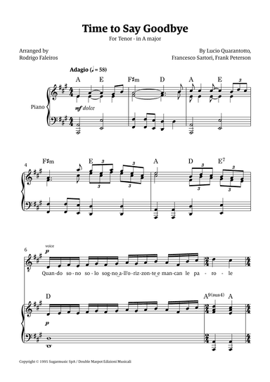 Time To Say Goodbye (arr. Rodrigo Faleiros)