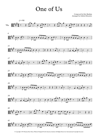 One Of Us (arr. Gabriel Eleutério)