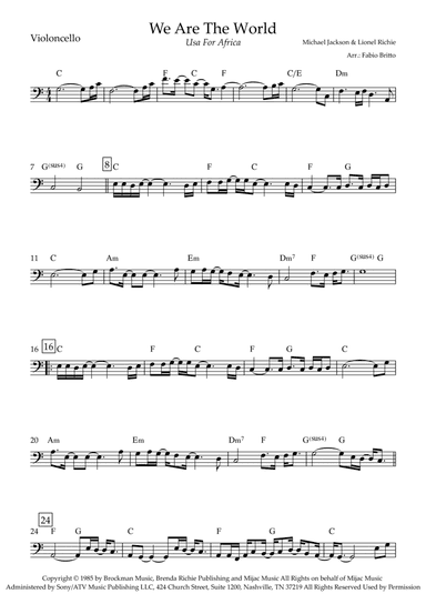 We Are The World (arr. Fabio Britto)
