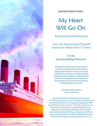 My Heart Will Go On (Love Theme from Titanic) (arr. Amy O'Grady)