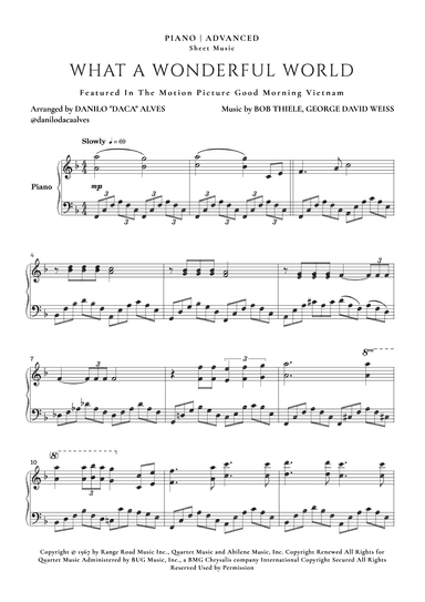 What A Wonderful World (arr. Danilo "Daca" Alves)