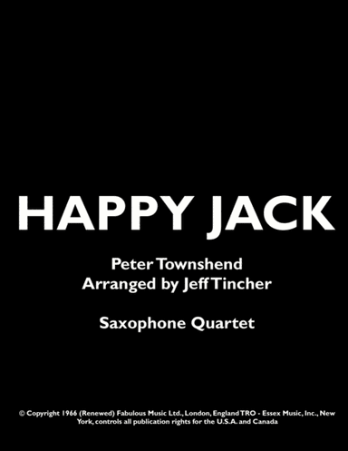 Happy Jack (arr. Jeff Tincher)