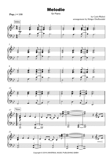 Melodie (arr. Holger Dieffendahl)