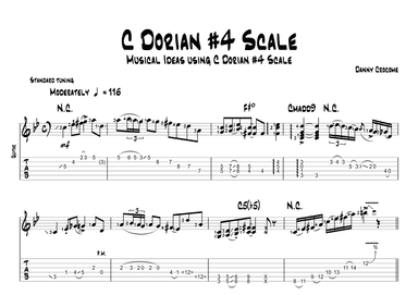 C Dorian #4 Scale - Musical Ideas Using C Dorian #4 Scale