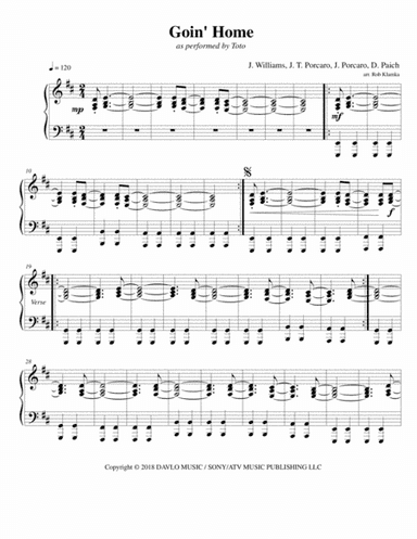 Goin' Home (arr. Rob Klamka)