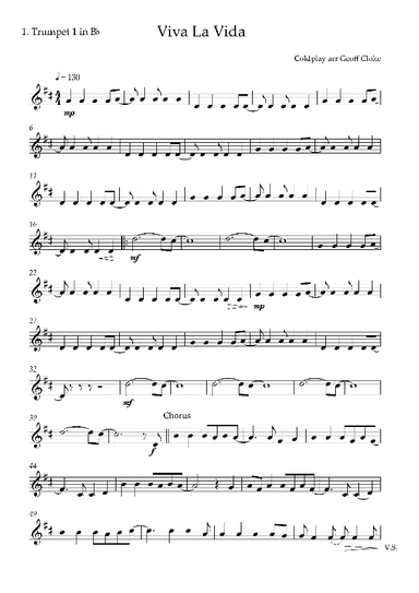 Viva La Vida (arr. Geoff Cloke)