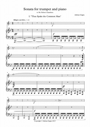 Trumpet Sonata, op. 61