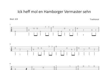 Ich heff mol en Hamborger Vermaster sehn (arr. Bettina Schipp)