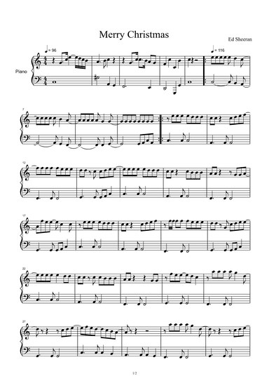 Merry Christmas (arr. Ed Sheeran)