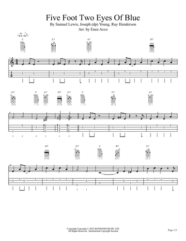 Five Foot Two Eyes Of Blue, Has Anybody Seen My (arr. Enea Acco)