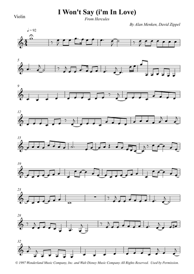 I Won't Say (i'm In Love) (arr. Wesley S. SIlva)