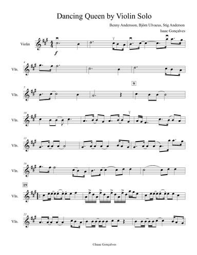 Dancing Queen (arr. Isaac Gonçalves)
