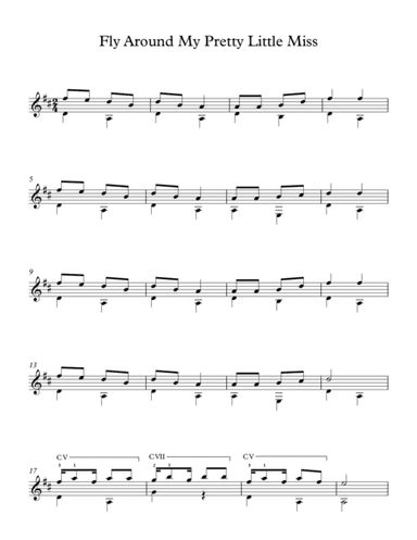Fly Around My Pretty Little Miss - American Traditional Song (arr. Milan Mitic)