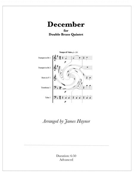 December for Double Brass Quintet (arr. James Haynor)