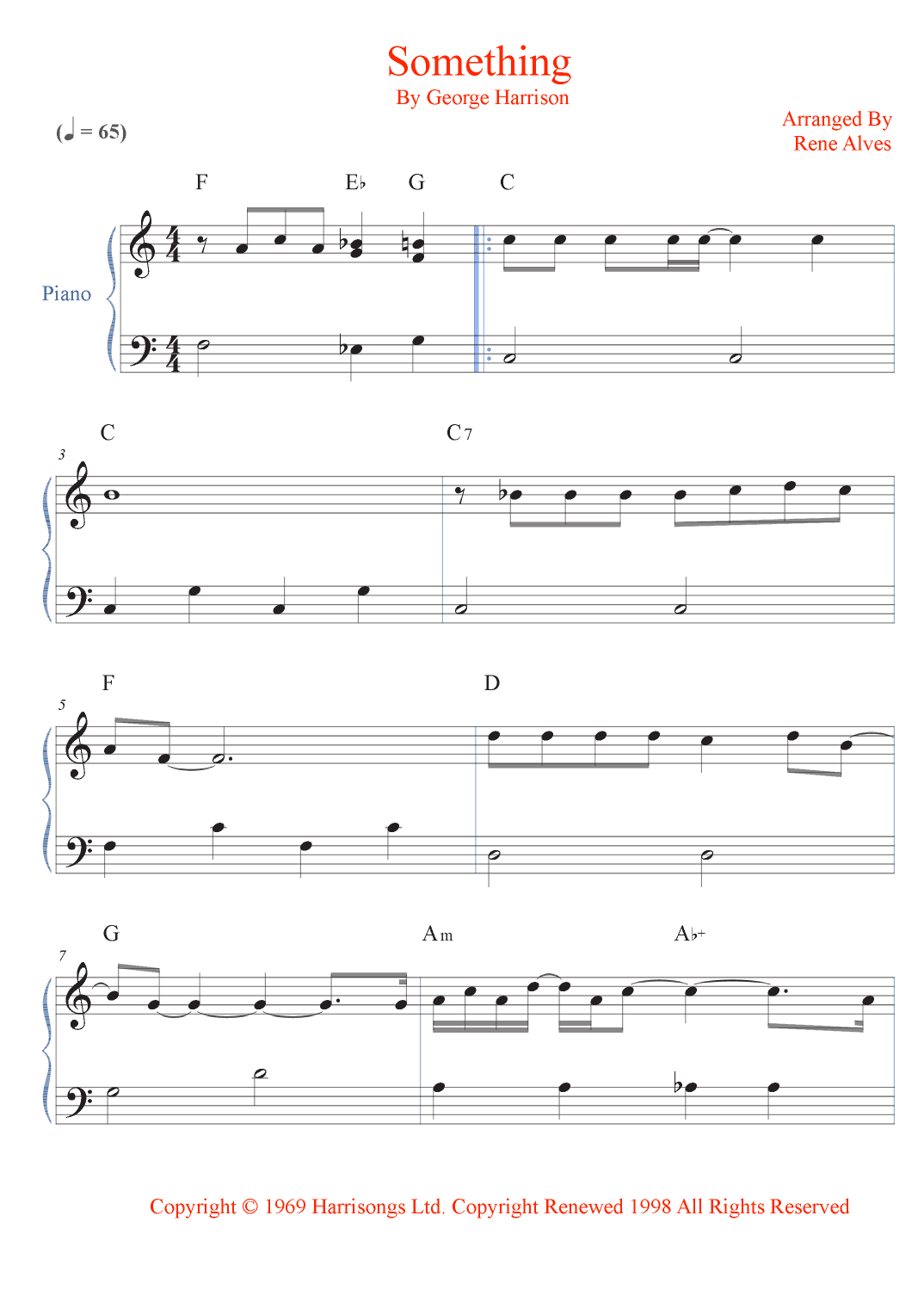 Something (arr. Rene Alves)