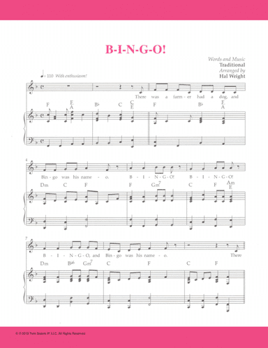 B-I-N-G-O! (arr. Hal Wright)
