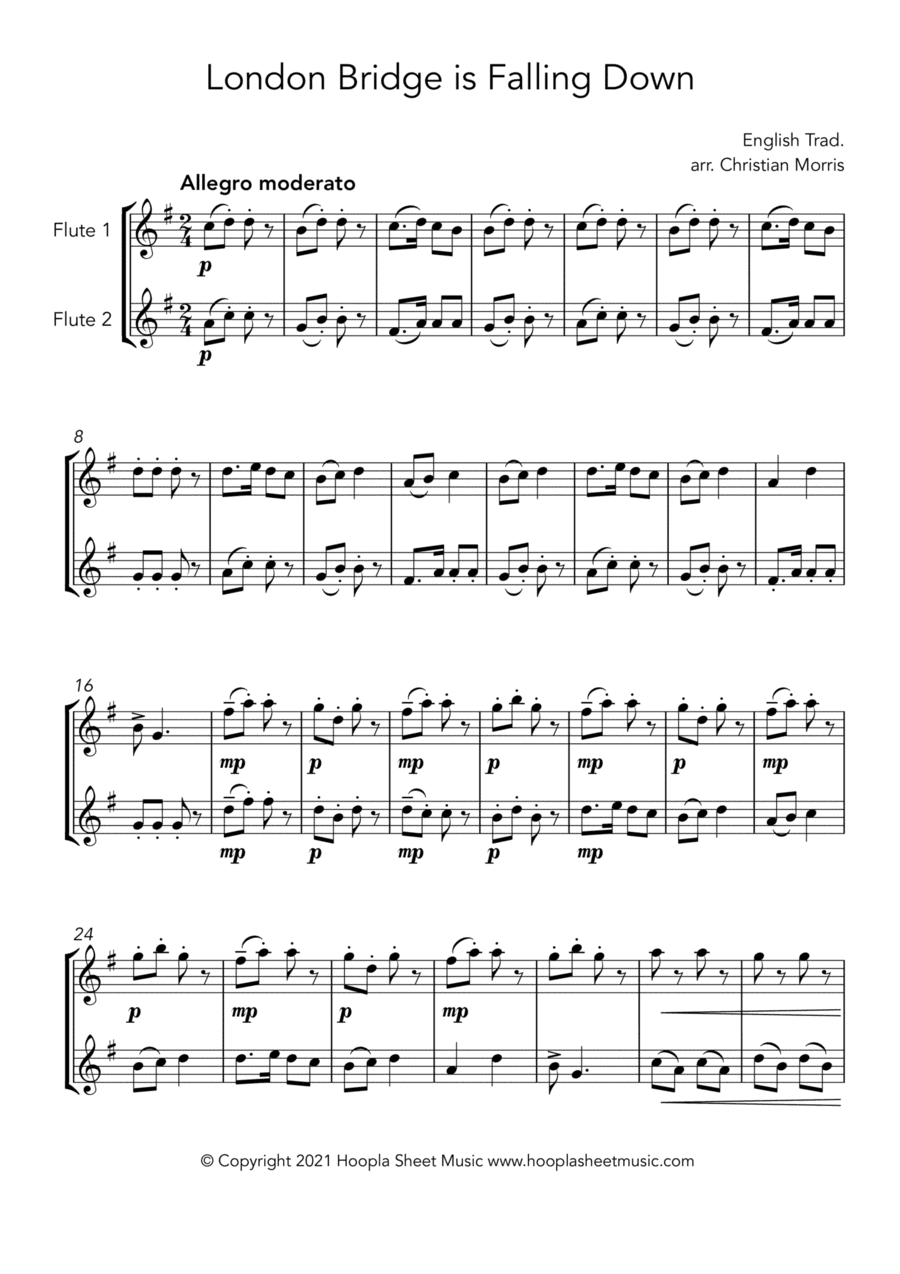 London Bridge is Falling Down (3 Ways) (arr. Christian Morris)