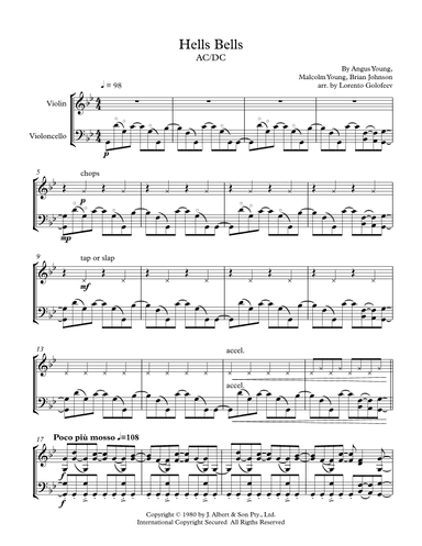 Hells Bells (arr. Lorento Golofeev)