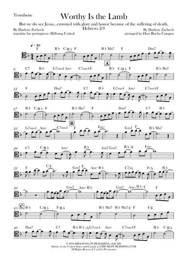 Worthy Is The Lamb (arr. Davi Rocha Campos)