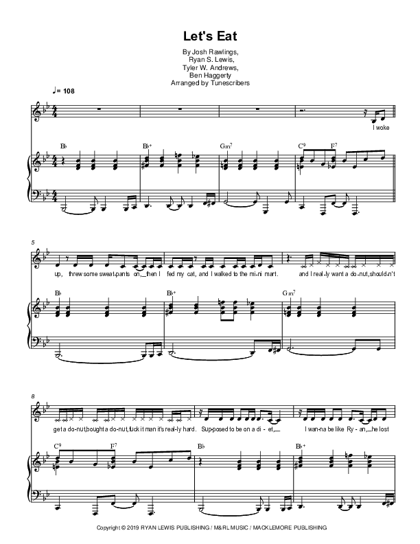 Let's Eat (arr. Tunescribers)