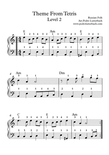 Theme From Tetris (arr. Pedro Lutterbach)