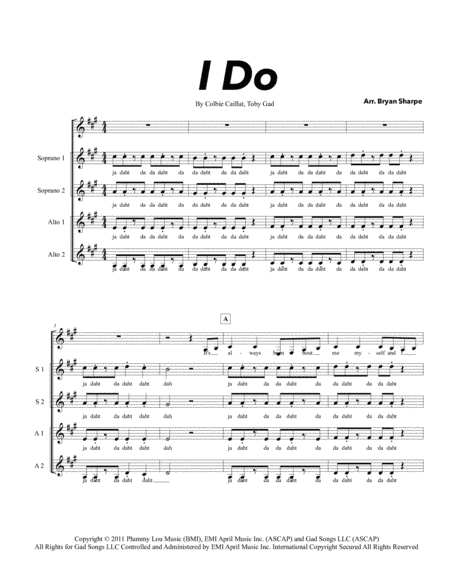 I Do (arr. Bryan Sharpe)