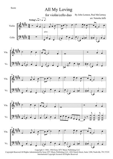 All My Loving (arr. Natasha Jaffe)