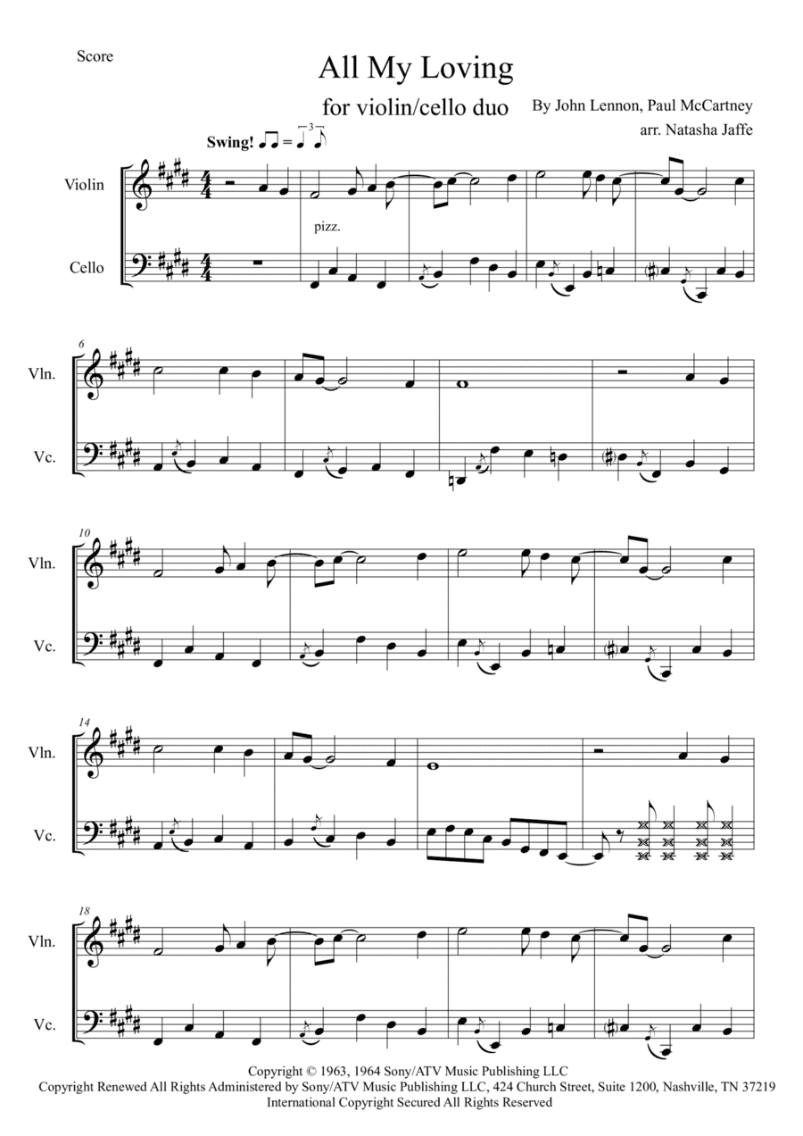 All My Loving (arr. Natasha Jaffe)
