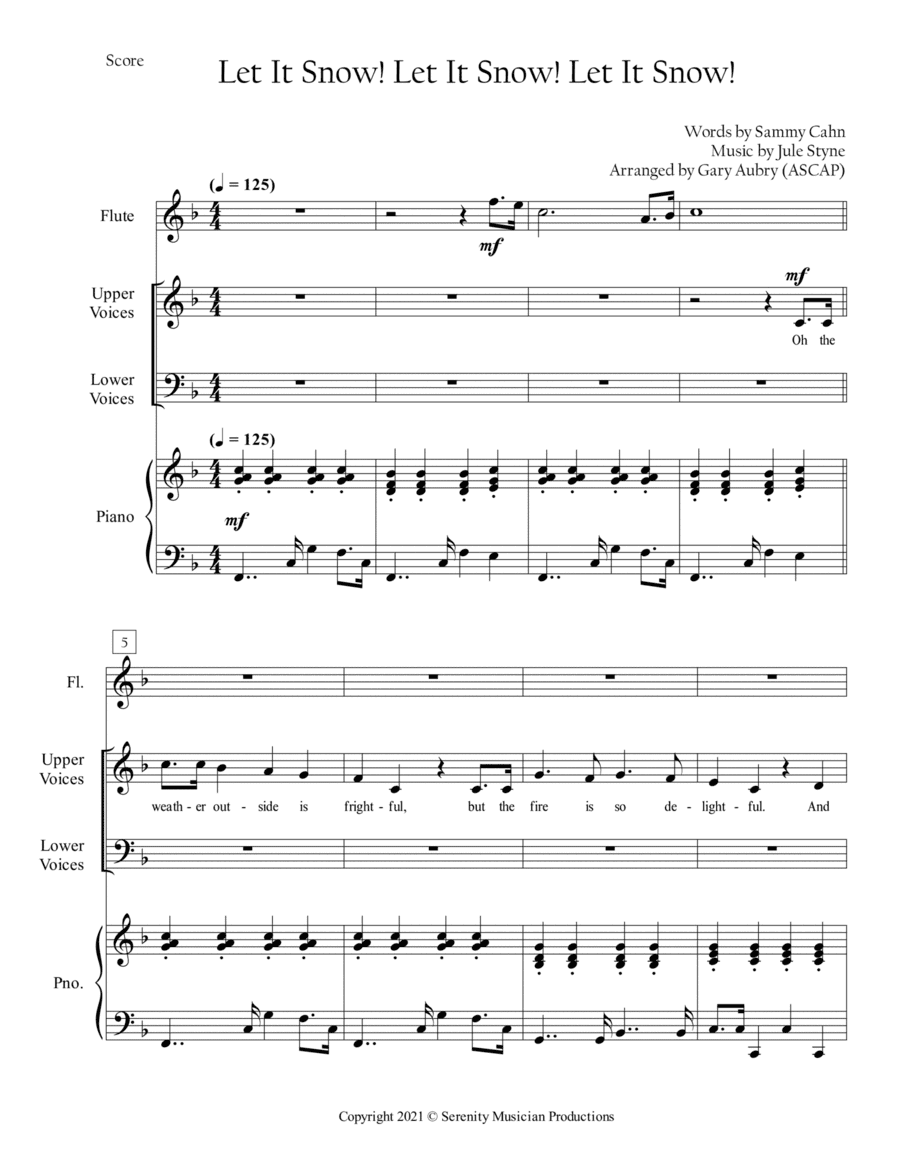 Let It Snow! Let It Snow! Let It Snow! (arr. Serenity Musician Productions)