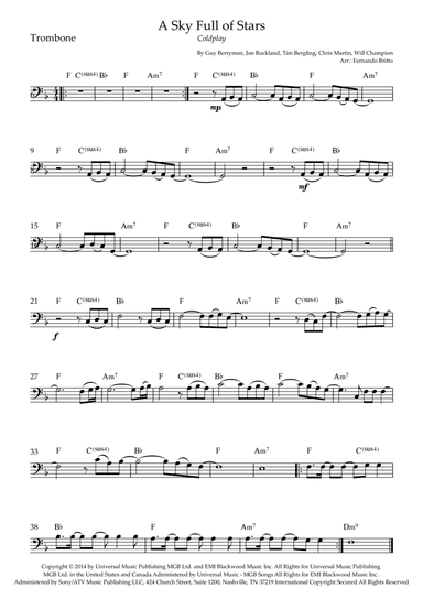 A Sky Full Of Stars (arr. Fernando Britto)