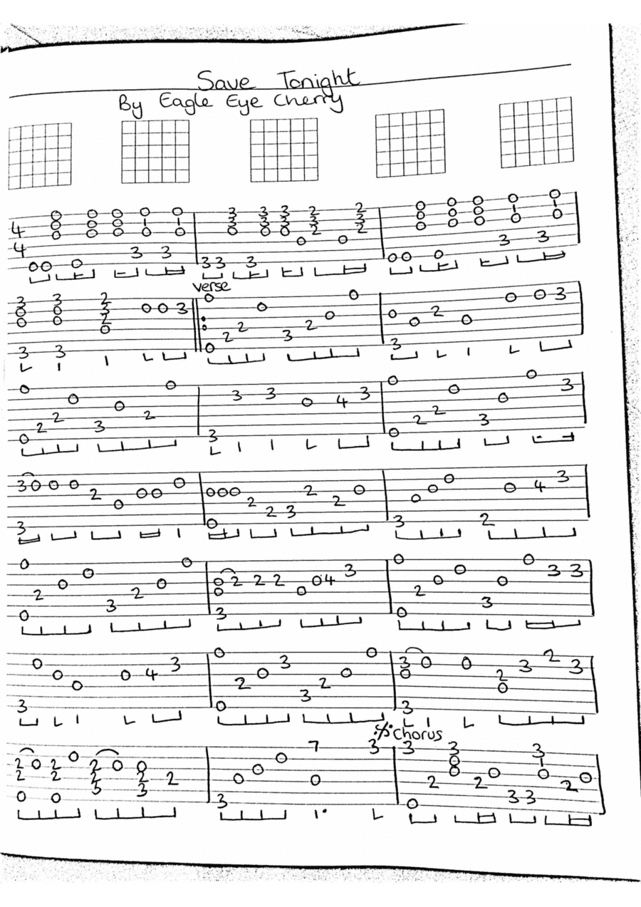 Save Tonight (arr. Alan Oliver)
