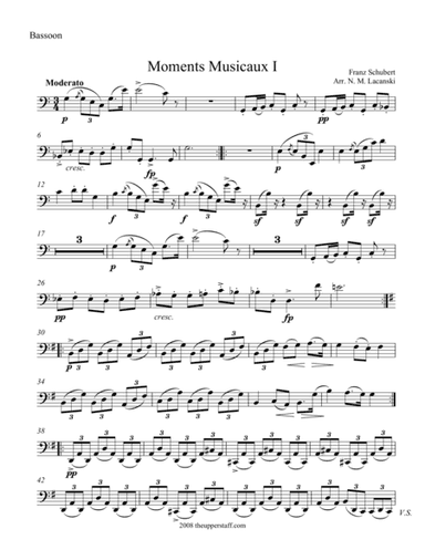 Moments Musicaux I (arr. Nick Lacanski)