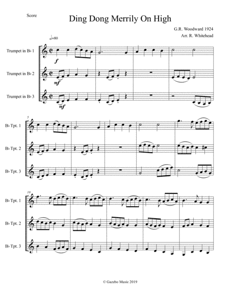 Ding Dong Merrily On High (arr. Robert Whitehead)