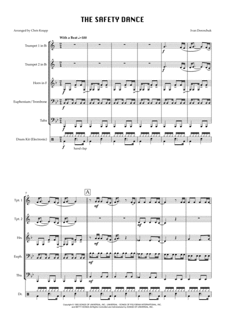 The Safety Dance (arr. Chris Knapp)